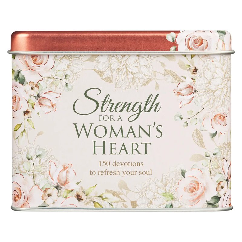 Strength For A Women's Heart Devotional Cards Tin