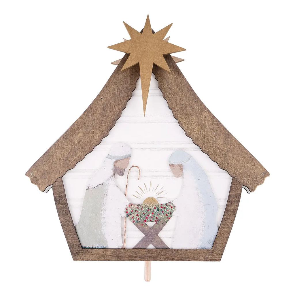 Gold Star Nativity - Welcome Board Topper