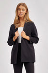 Like A Boss Black 3/4 Sleeve Blazer