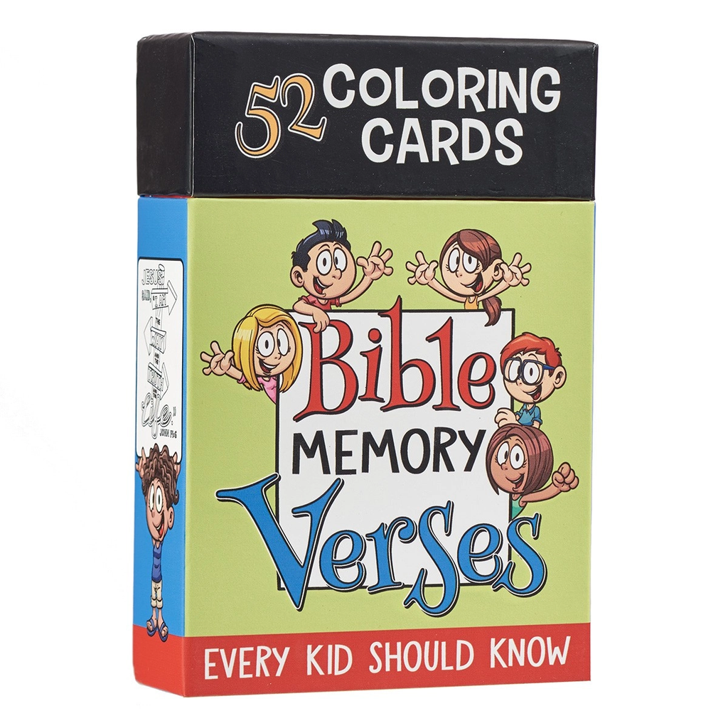 52 Bible Memory Verses Every Kid Should Know Coloring Cards