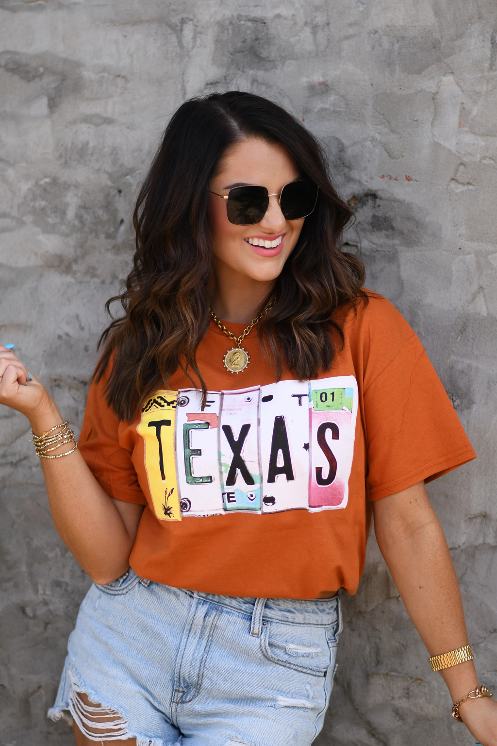 Texas License Plate Autumn Tee
