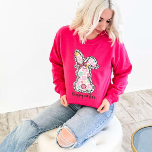 PREORDER Flower Dot Bunny Tee or Sweatshirt