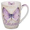 Mug Purple Butterfly Blessed Jer. 17:7