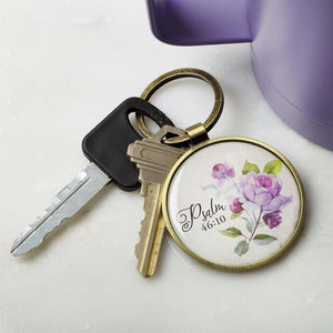 Be Still and Know Key Ring in A Tin - Psalm 46:10