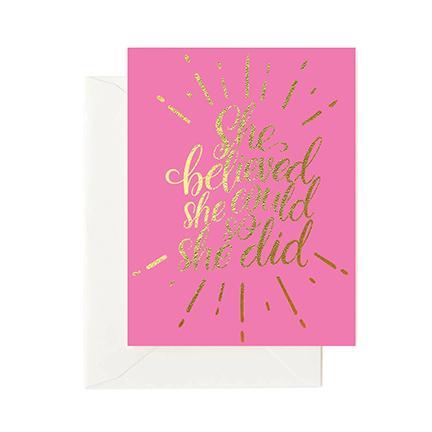 Greeting Card - She Believed