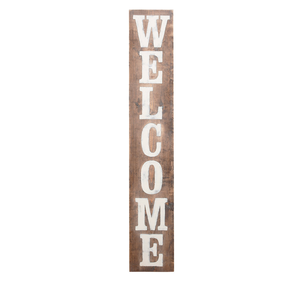 Interchangeable Welcome Board - Brown w/ White Letters