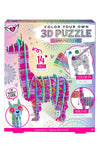 Color this 3D Puzzle - Llama