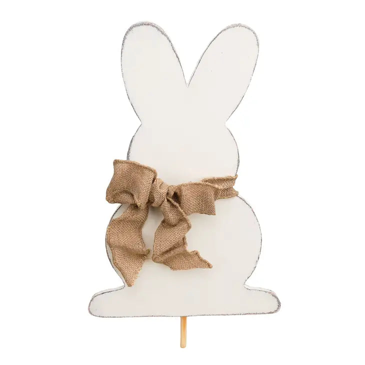 Bunny Burlap Bow - Welcome Board Topper