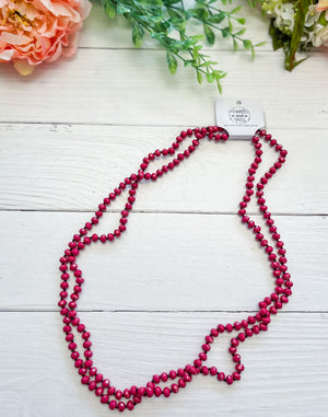 Berry - Beaded Necklace 60"