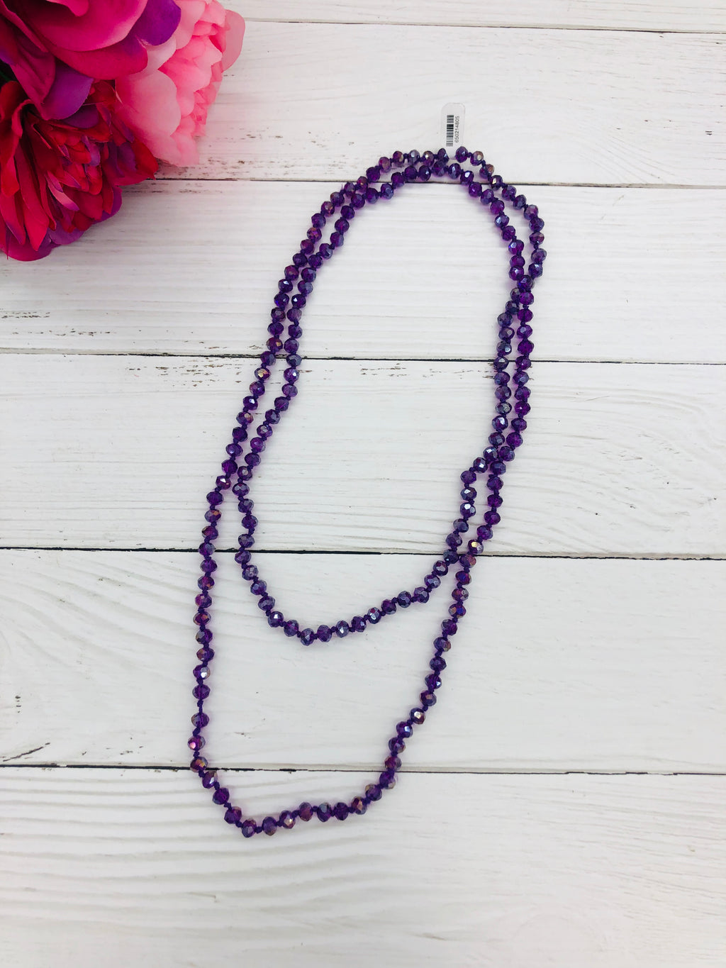 Cherokee Purple - Beaded Necklace 60"