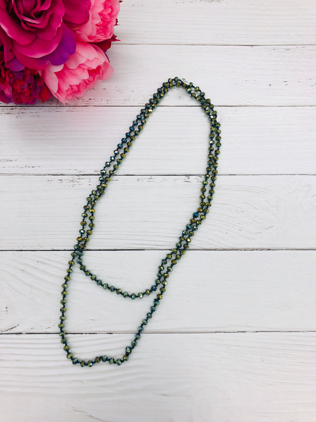 Seaweed - Beaded Necklace 60"