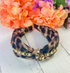 A Bit Boujee Leopard Chain Headband