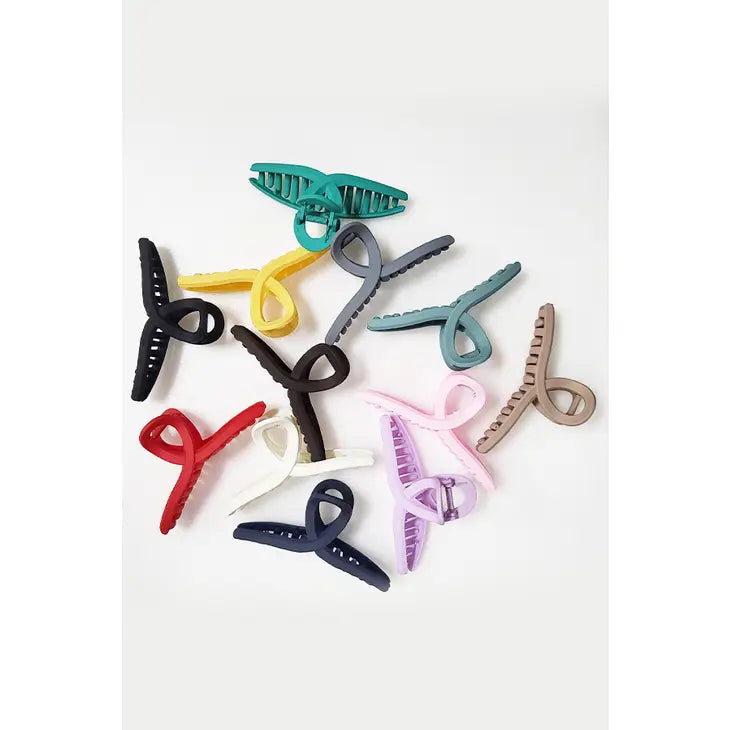 The Daphne - Matte Loop Hair Claw Clip