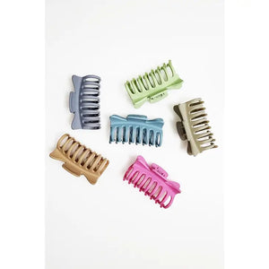 The Lizzie - Matte Colored Hair Claw Clip