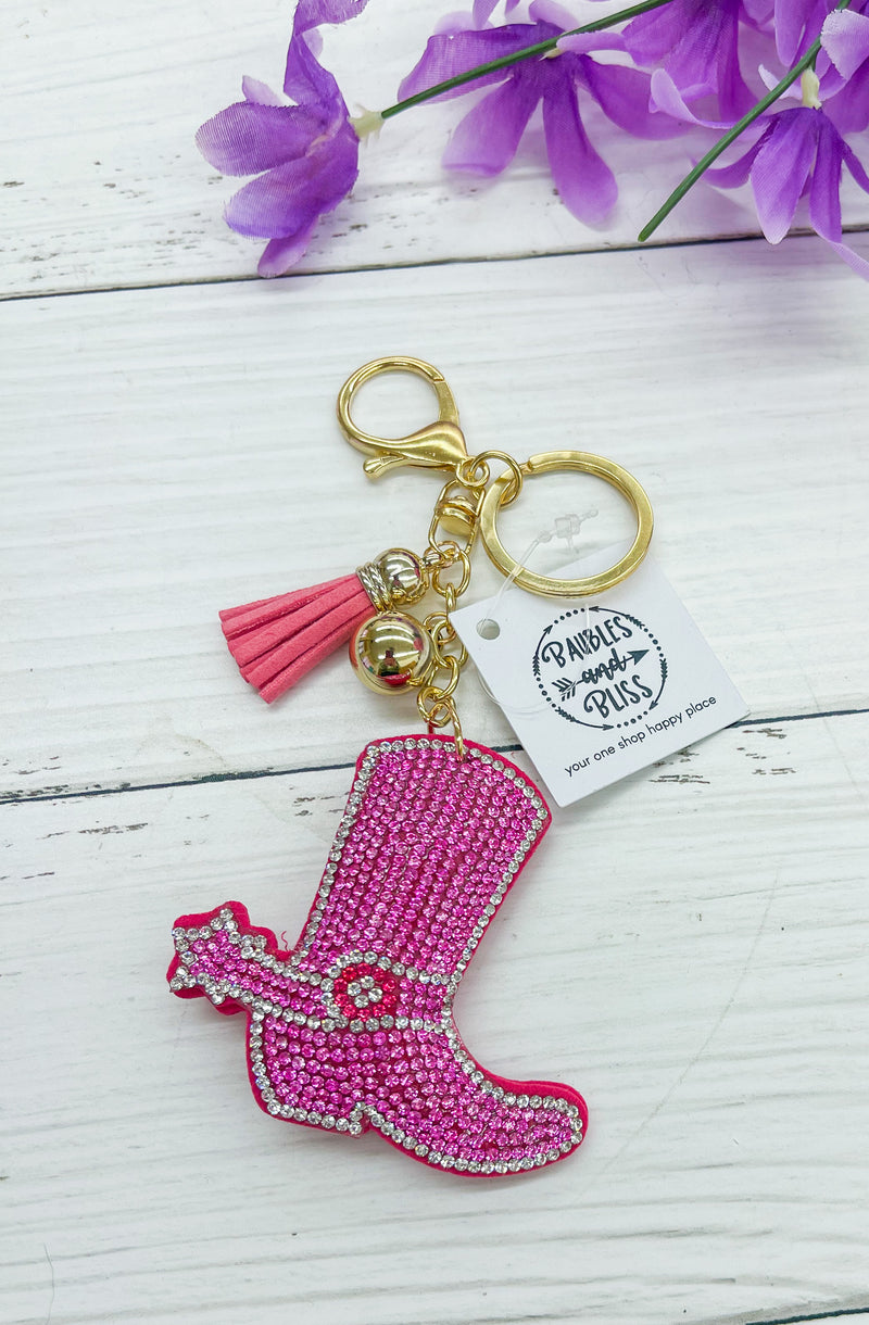 Team Spirit Puffy Bling Keychain – Baubles and Bliss