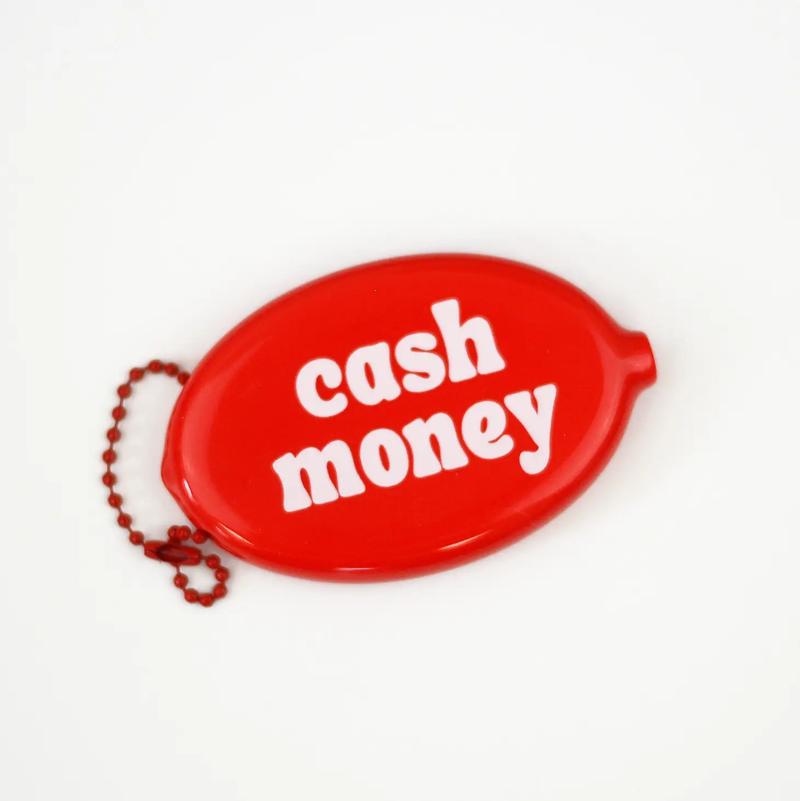 Cash Money - Retro Coin Pouch Wallet Keychain