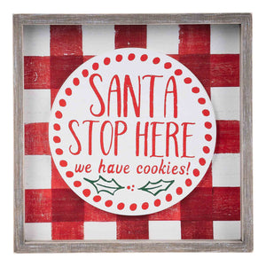 Santa Stop Here - Welcome Board Topper