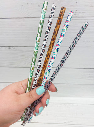 Assorted Patterned Straw
