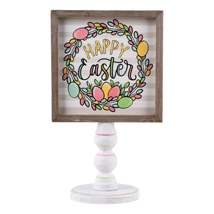 Happy Easter Egg Wreath Stand